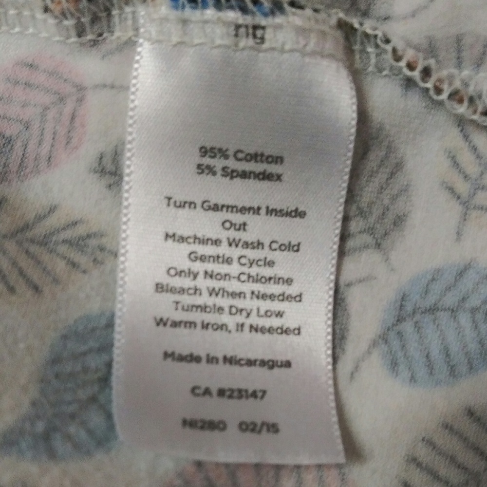 Talbots Petite Multicolor Leaf Pattern Scoop Neck… - image 6